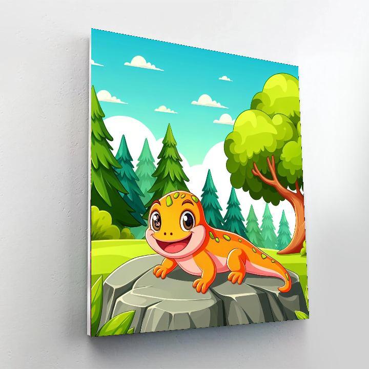 Silly Salamander Paint By Number