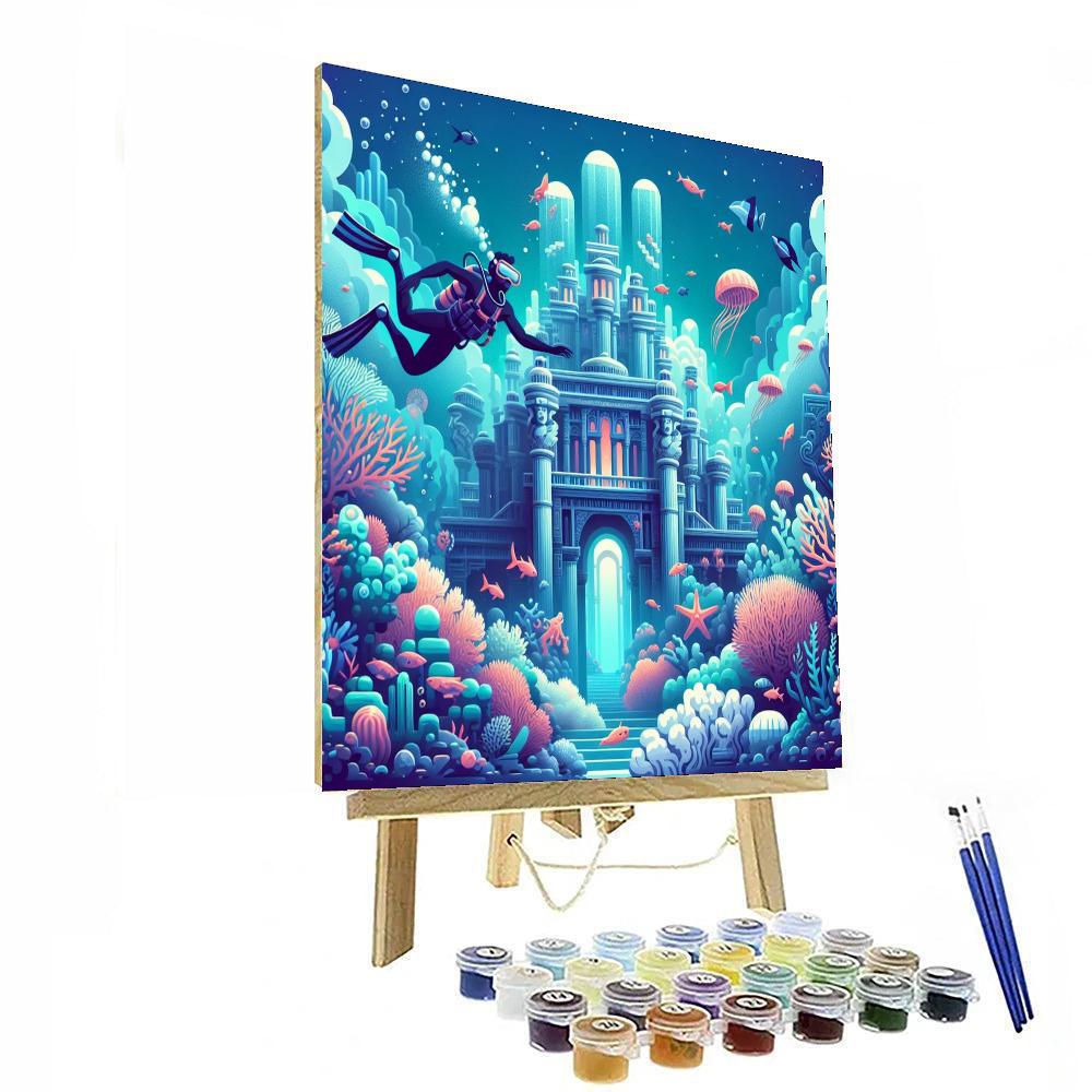 Lost City Of Atlantis Painting Number Kit