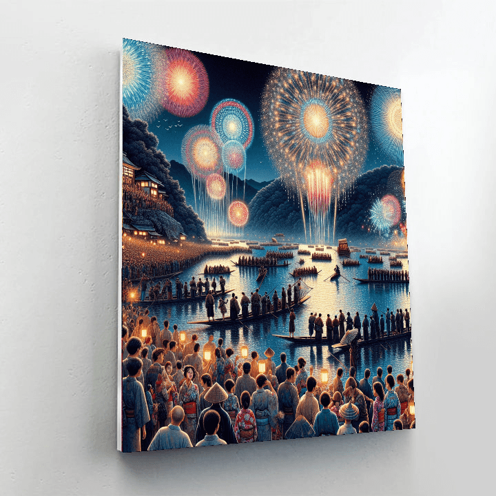 Omagari Fireworks Festival - Daisen, Japan Paint By Color