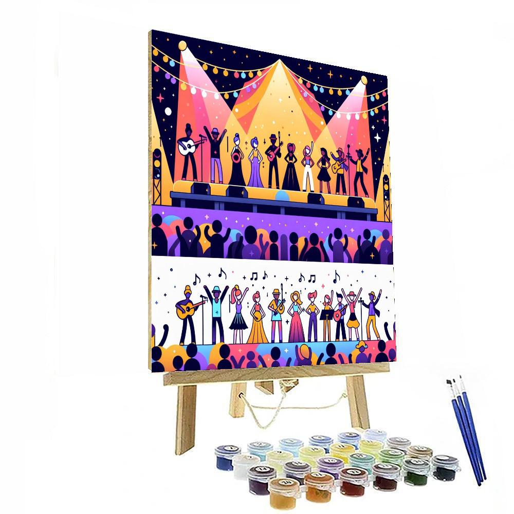 Magical Music Fest Painting Number Kit