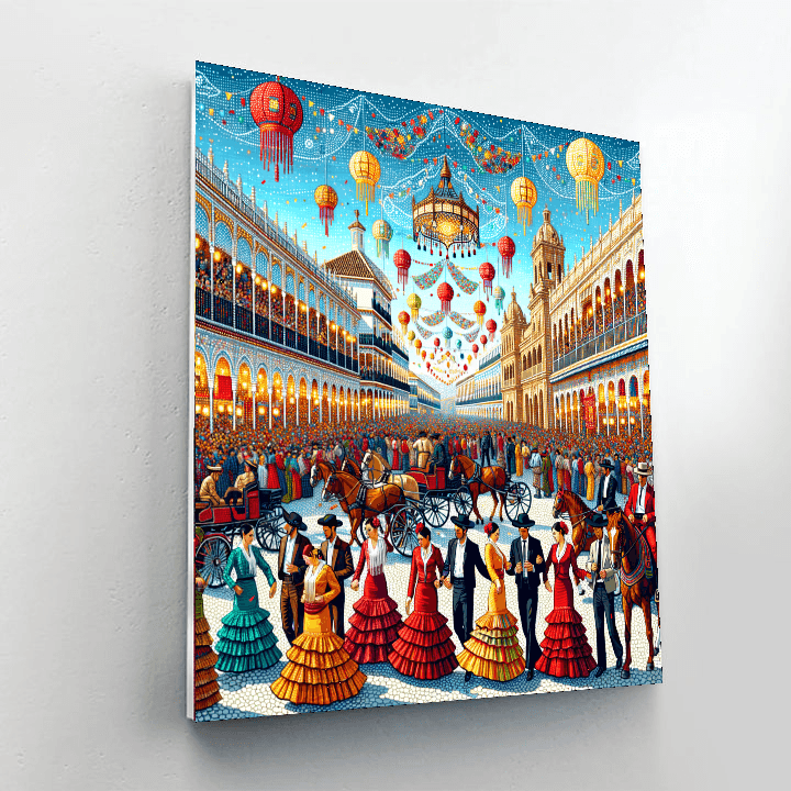 Feria De Abril - Seville Painting By Numbers Kit
