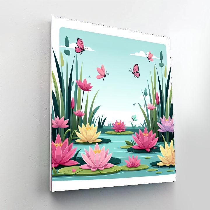 Lovely Lilies Paint By Numbers