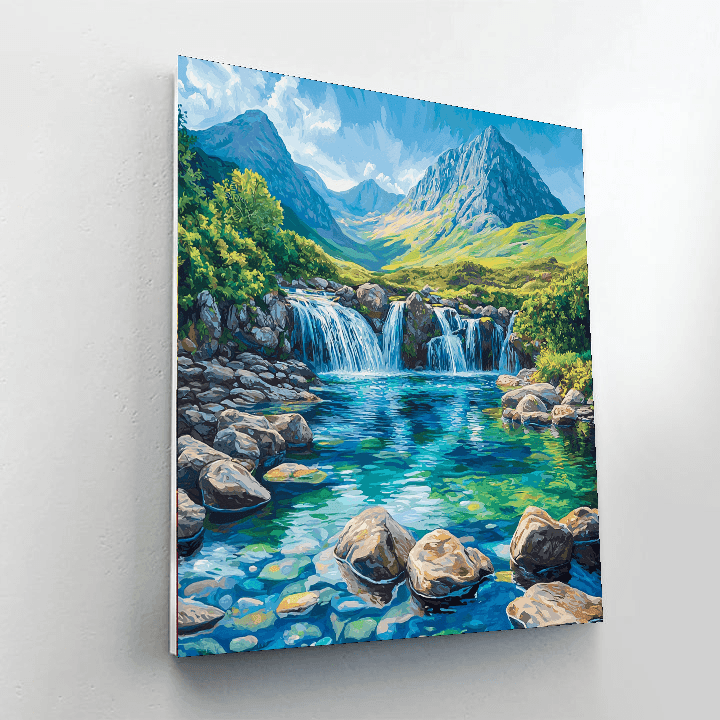 Isle Of Skye Fairy Pools - Scotland Numbered Painting Kits