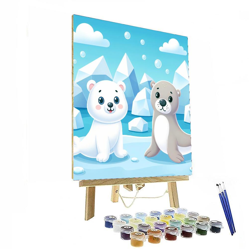 Artic Wildlife Expedition Painting Number Kit
