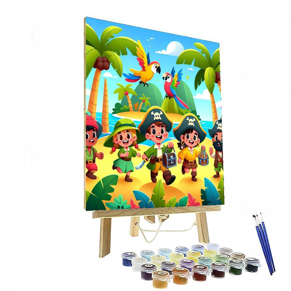 Magical Island Treasure Hunt Painting By Numbers Kit
