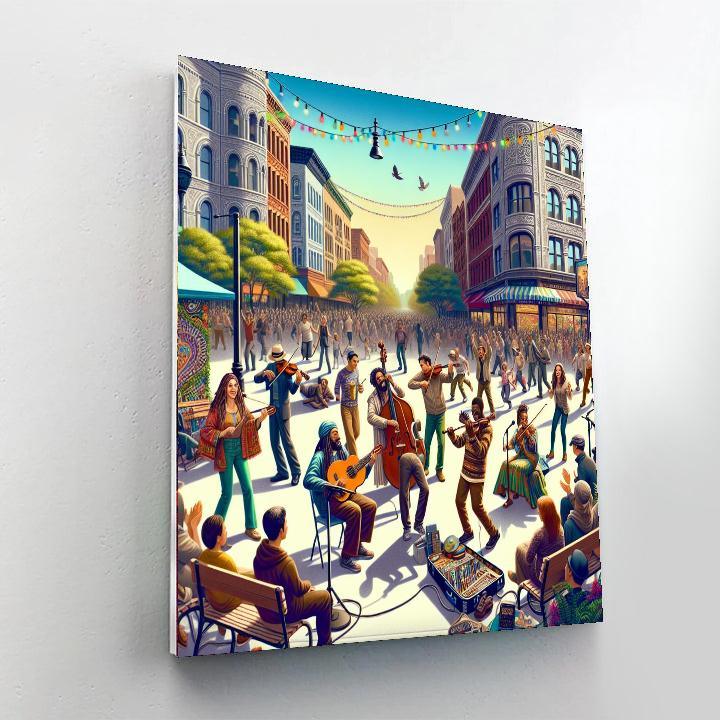 The Fête De La Musique - France Numbered Painting Kits