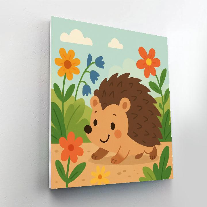 Cuddly Hedgehog Adventures DIY Paint By Numbers