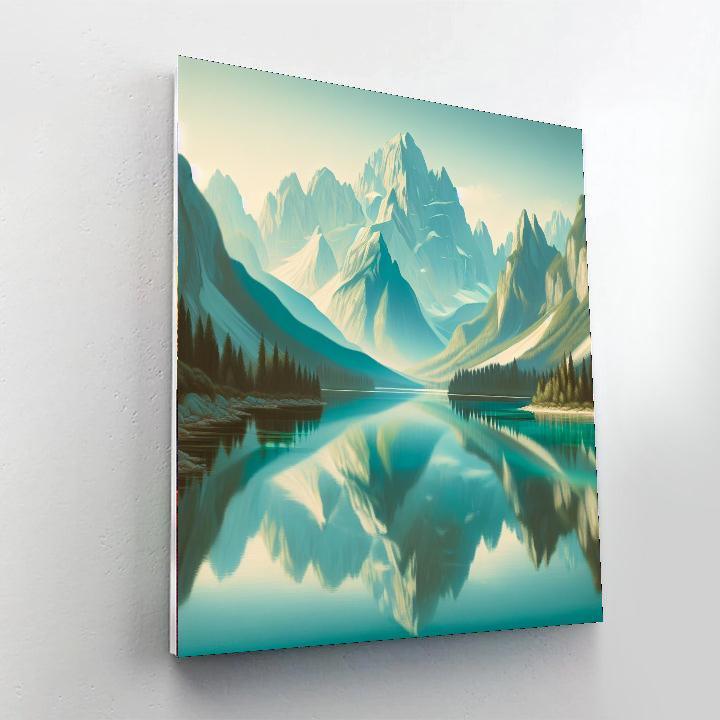 Tranquil Mountains Numbered Painting Kits