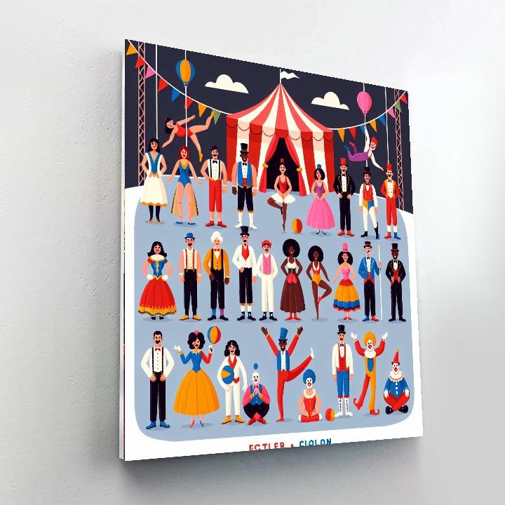 Circus Fun And Games Numbered Painting Kits