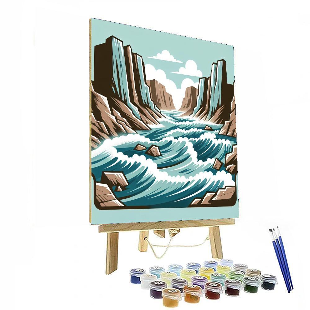 River Rapids Ride Paint By Numbers