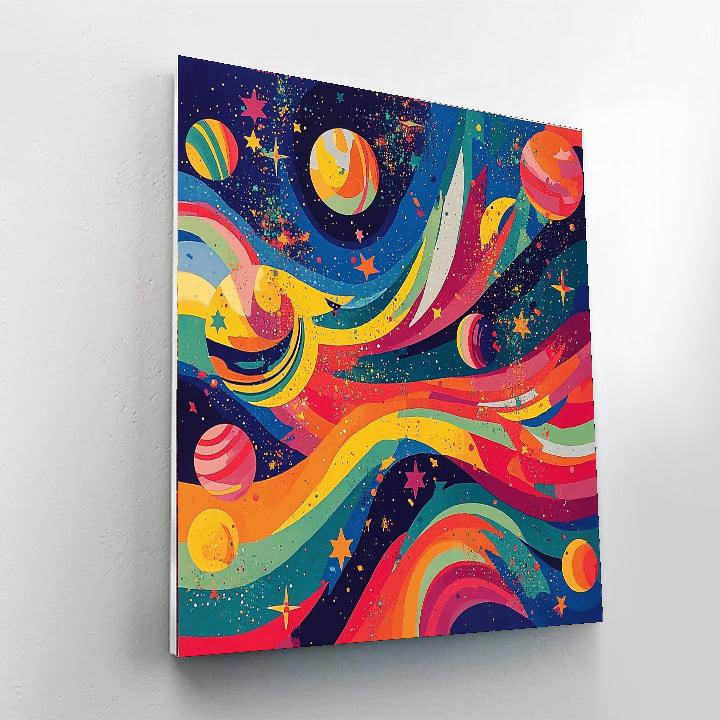 Wassily Kandinsky Inspired Galactic Dance Of Colors  Paint By Numbers