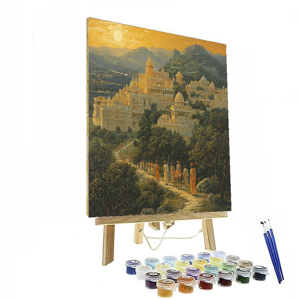 Nandalal Bose Inspired Spirit Of The Past  Number Painting