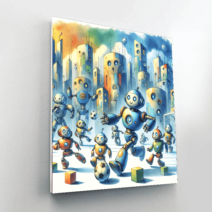 Robot Rebels - DIY Painting By Numbers Kit