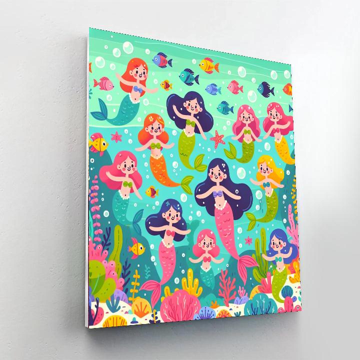 Sailing With Mermaids Paint By Number