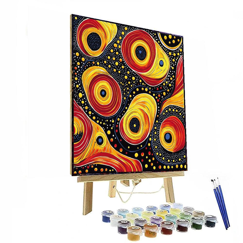 Yayoi Kusama Inspired Visions Of The Universe  DIY Paint By Numbers