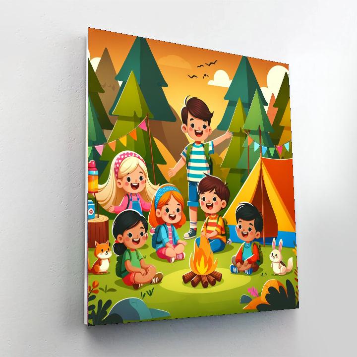 Outdoor Camping Adventures DIY Paint By Numbers