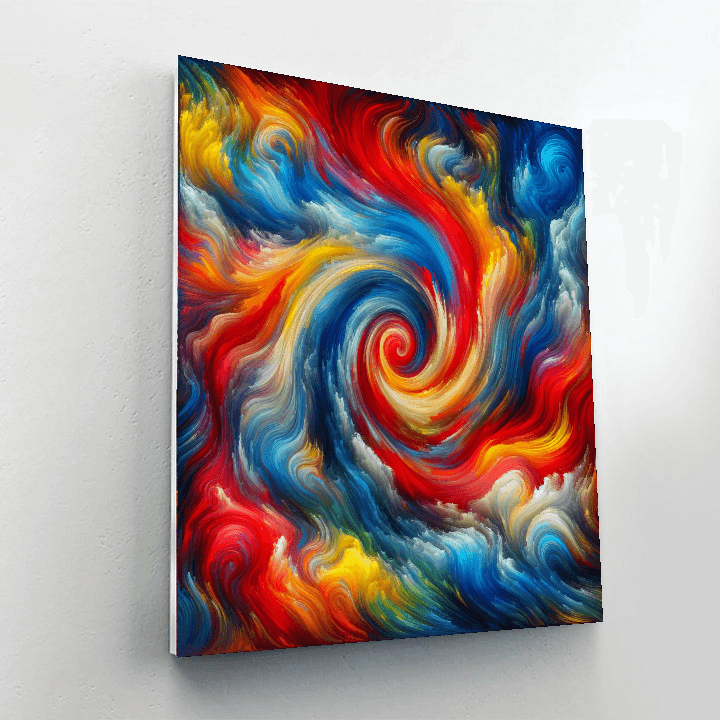 Abstract Color Symphony Number Painting