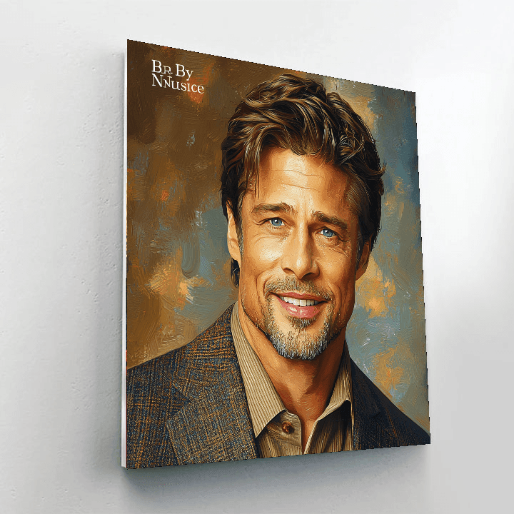 Brad Pitt: Timeless Adventurer Of The Silver Screen Paint By Color