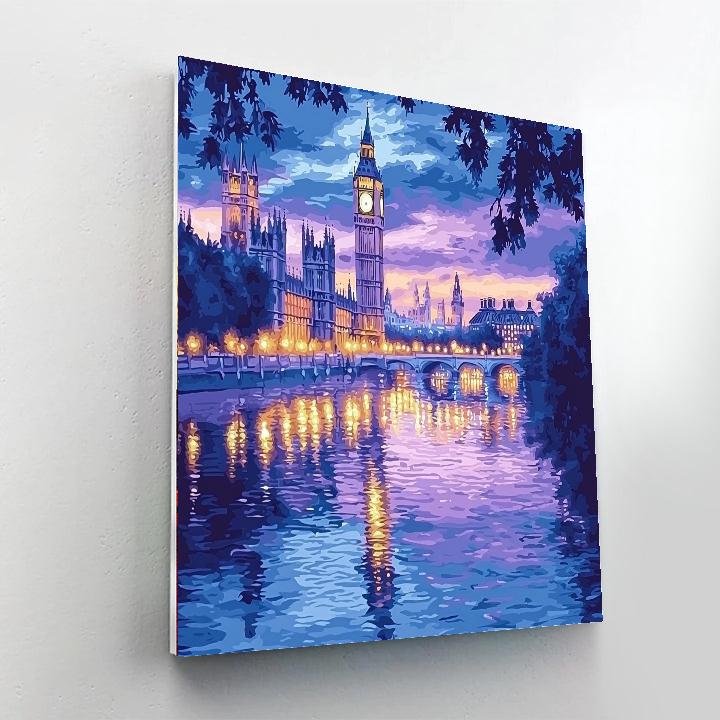 Claude Monet Inspired Monet's Evening Lights  Paint By Numbers Kits