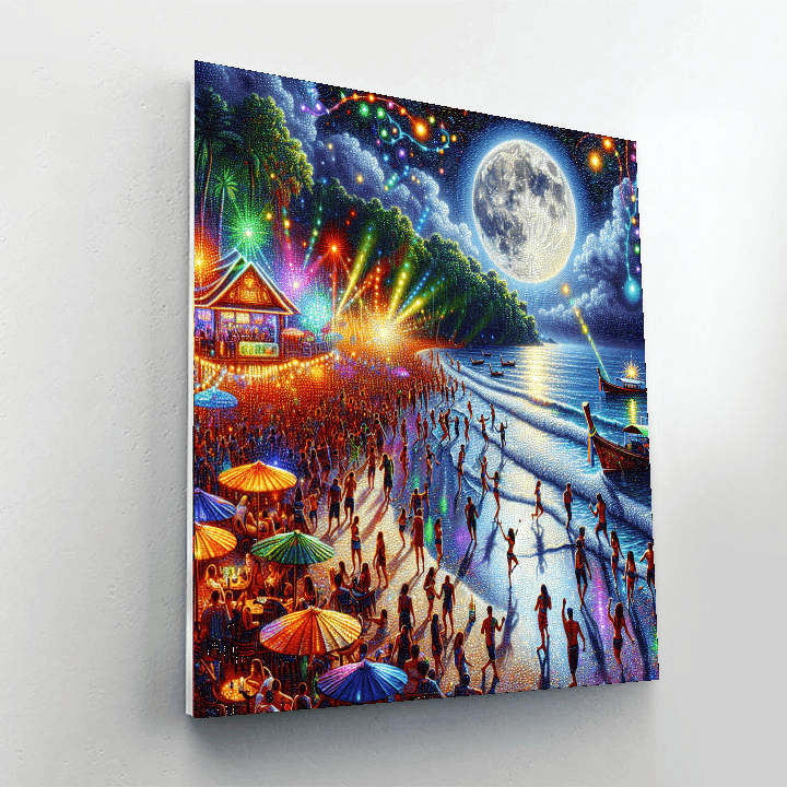 Full Moon Party - Thailand Numbered Painting Kits