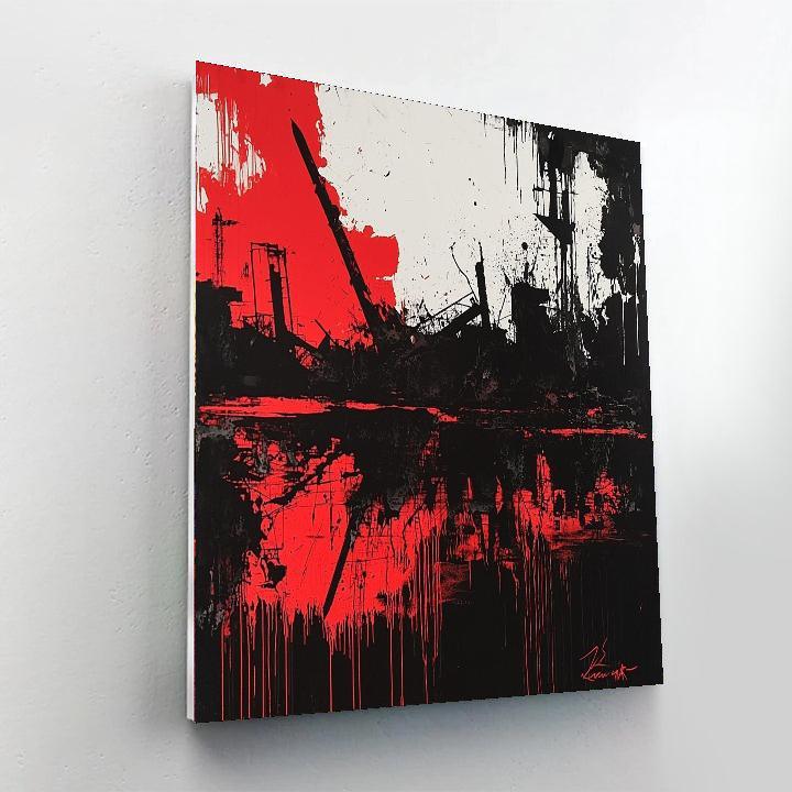 Banksy Inspired War Torn Landscapes  Paint By Number