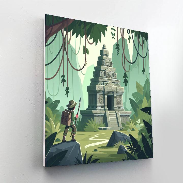 Mystery Of The Lost Temple Number Painting