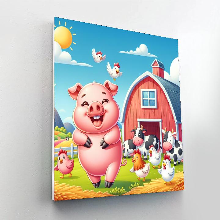 Artful Farm Fun Number Painting