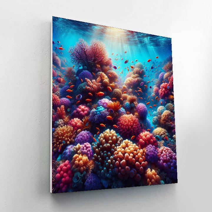 Mystic Coral Reef Dream Painting By Numbers Kit
