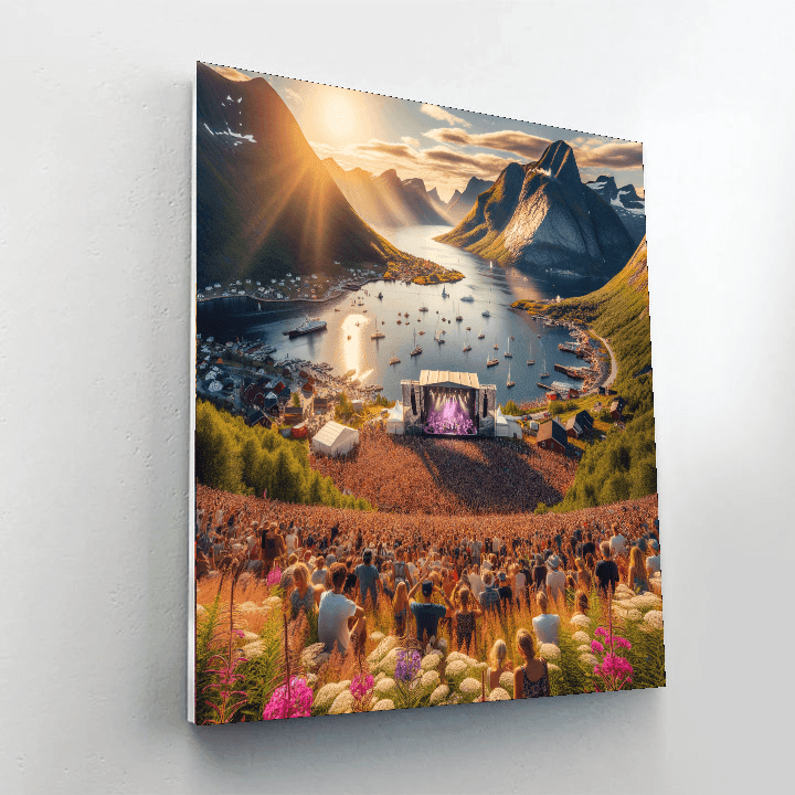 Festival Of The Midnight Sun - Norway Numbered Painting Kits