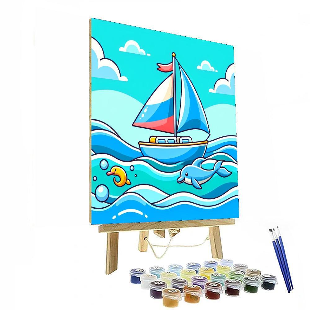 Sailing On The Seas DIY Paint By Numbers