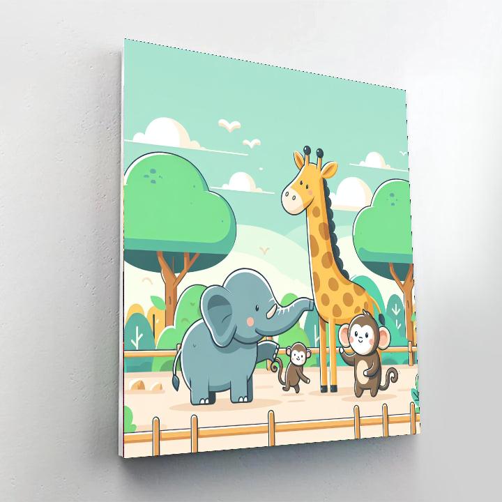 Zany Zoo Escapades Paint By Number
