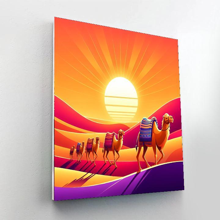Dreamy Desert Adventure Painting Number Kit