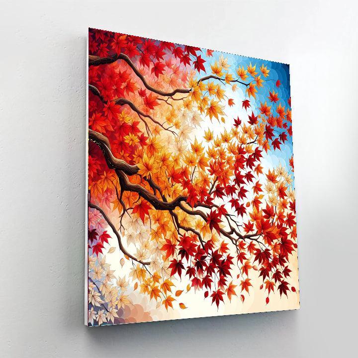 Timeless Autumn Leaves Numbered Painting Kits