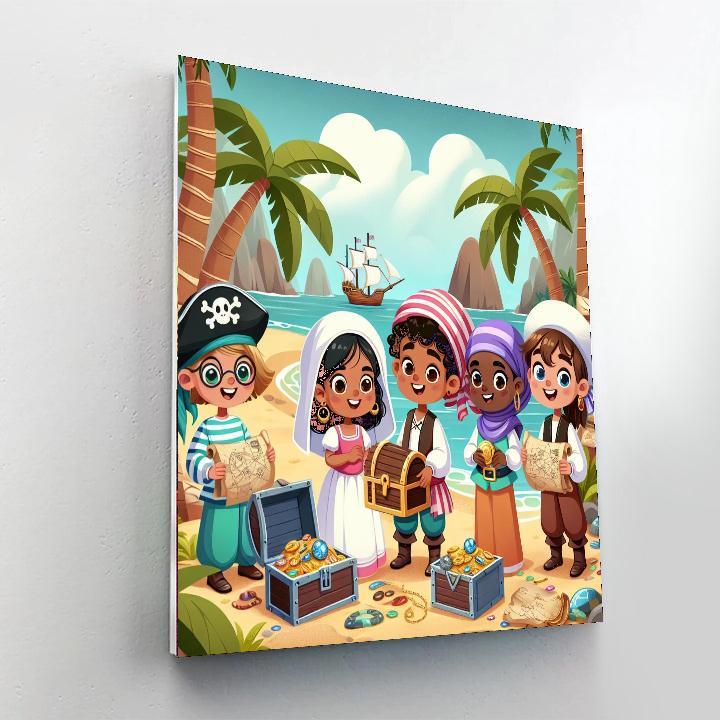 Secret Pirate Cove Painting By Numbers Kit