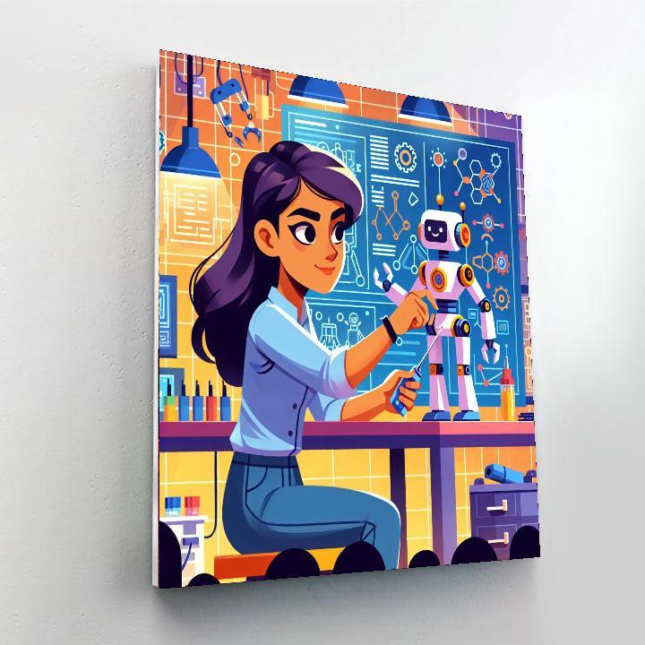 Robot Workshop Laboratory Painting Number Kit