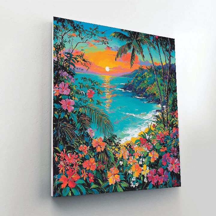 Paul Gauguin Inspired Tropical Paradise Dream  Painting By Numbers Kit