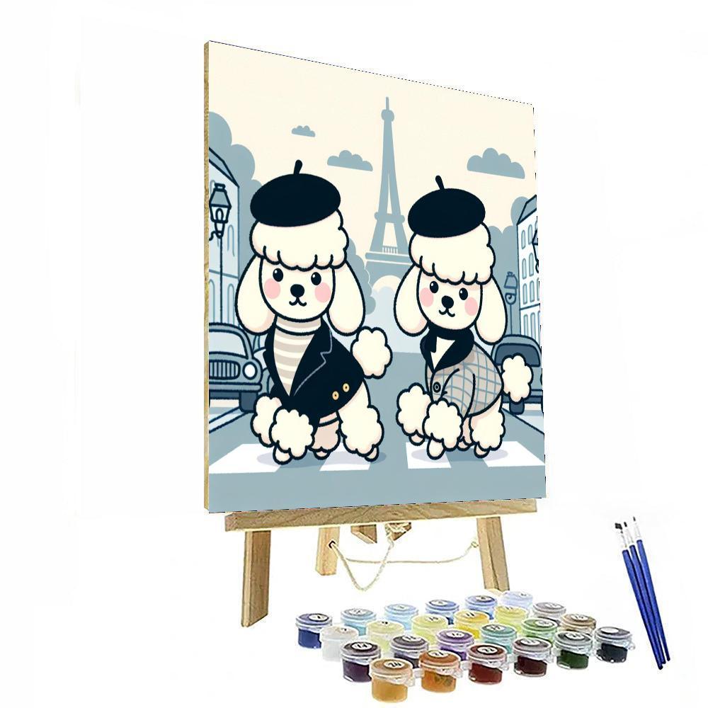 Petite Parisian Poodles Paint By Color