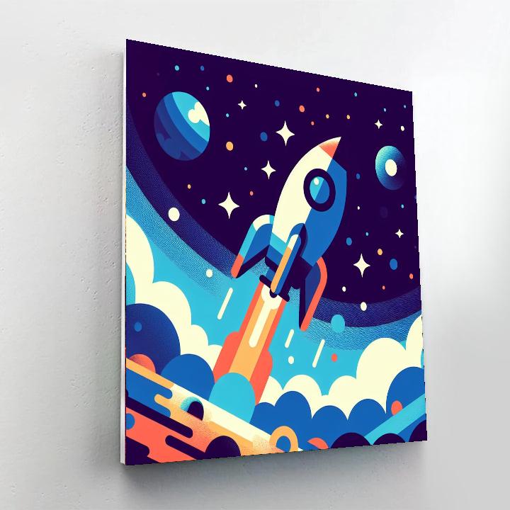 Roaring Rockets Numbered Painting Kits