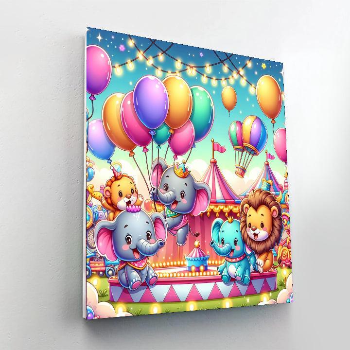 Animal Carnival Extravaganza Paint By Numbers