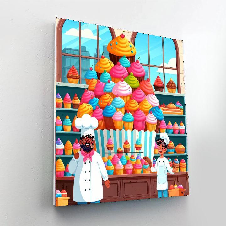 Bubbly Bakery Paint By Numbers Art