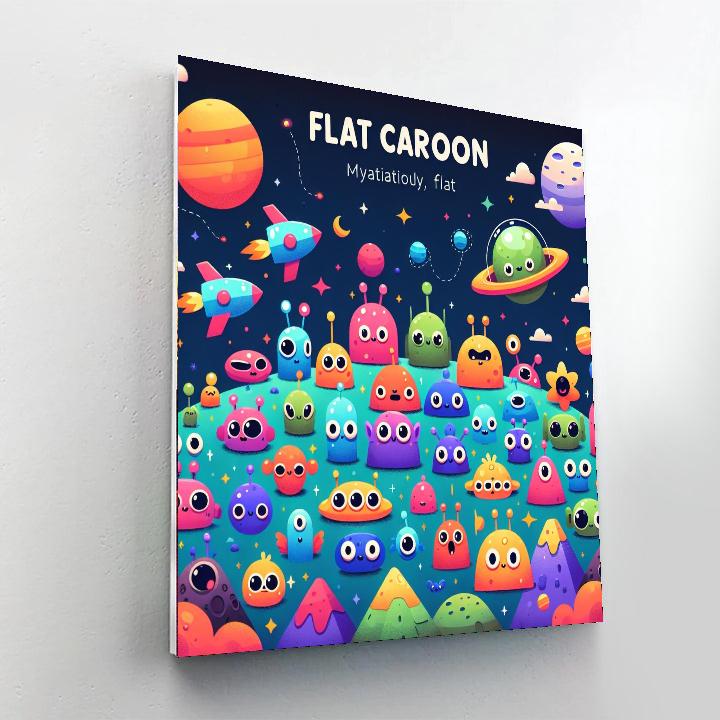 Space Alien Expedition Painting Number Kit