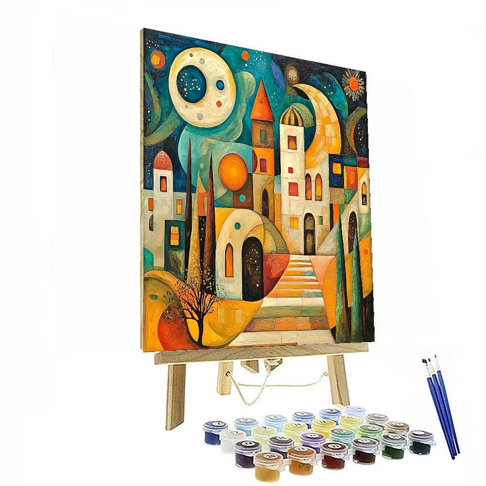 Paul Klee Inspired Dreamscape Essence  Paint By Number