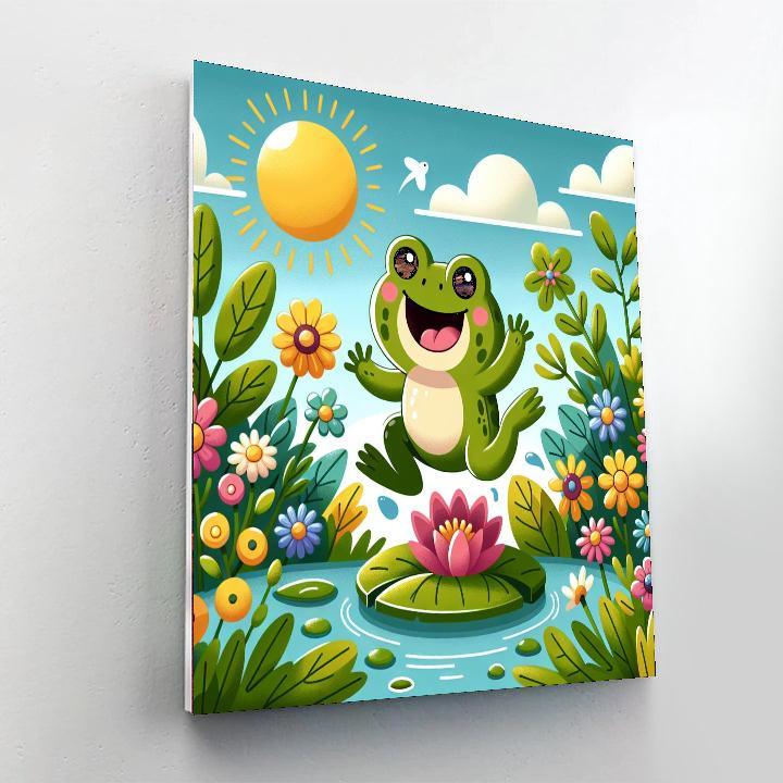 Curious Garden Toad Paint By Numbers Art