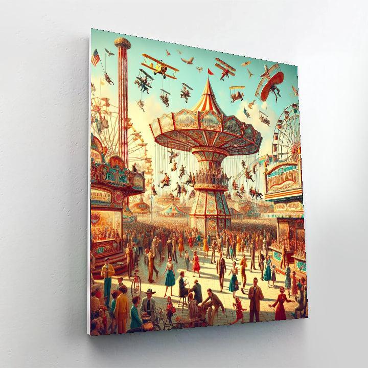 Vintage Carnival Whimsy Paint By Numbers Kits