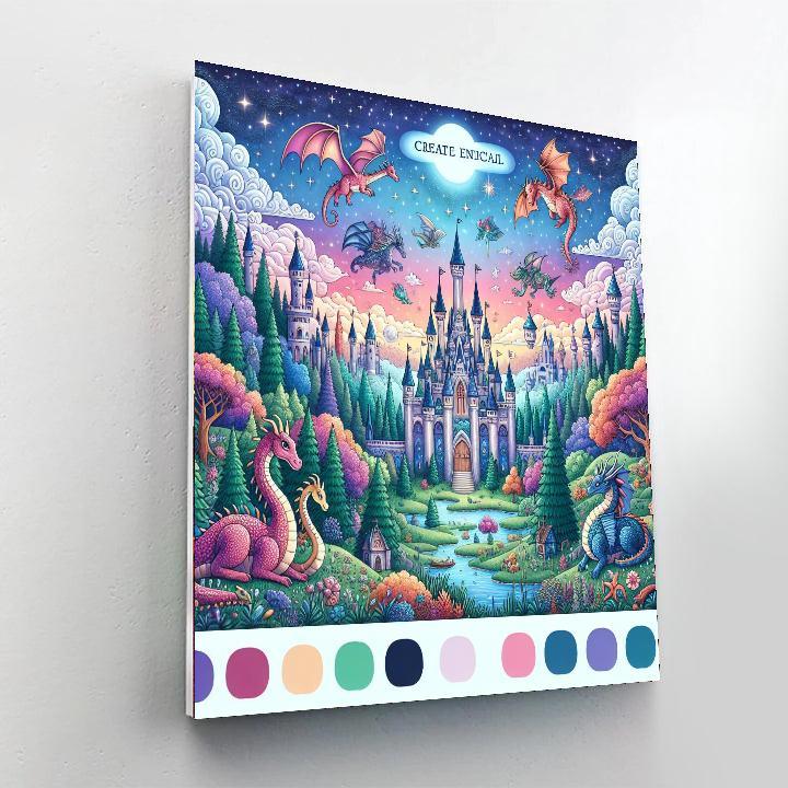 Fairy Tale Kingdom For Little Explorers Numbered Painting Kits