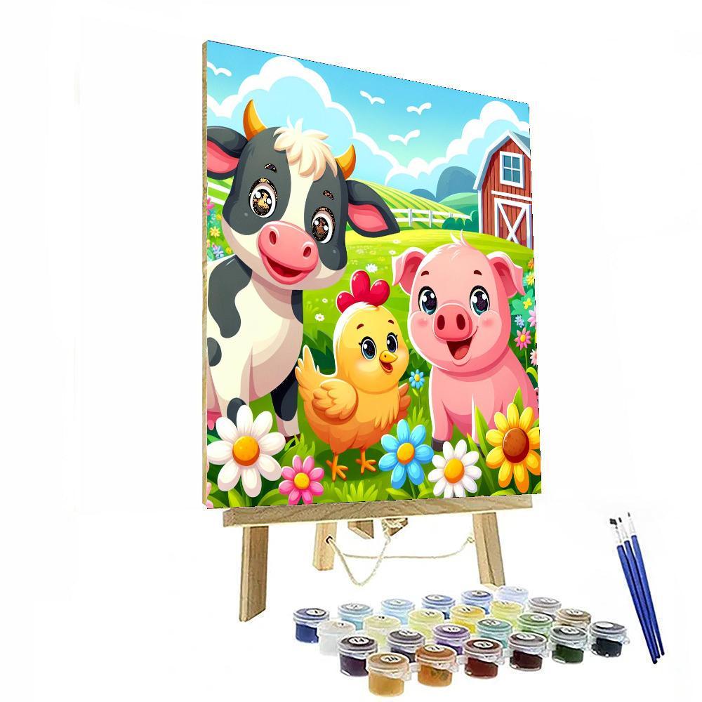 Animal Friends Farm Paint By Numbers Kits