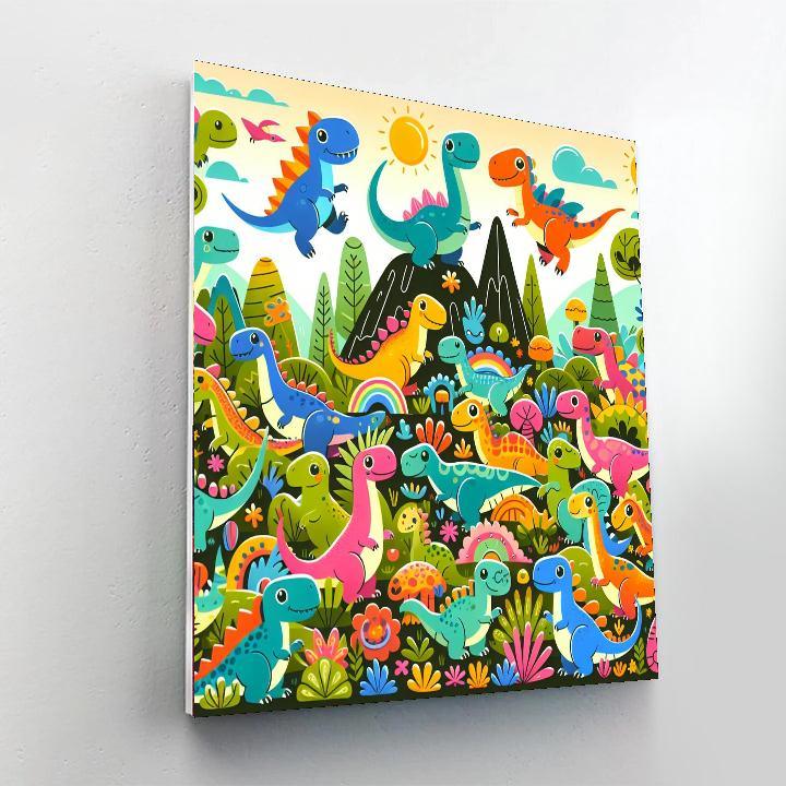 Doodle Dinos Numbered Painting Kits