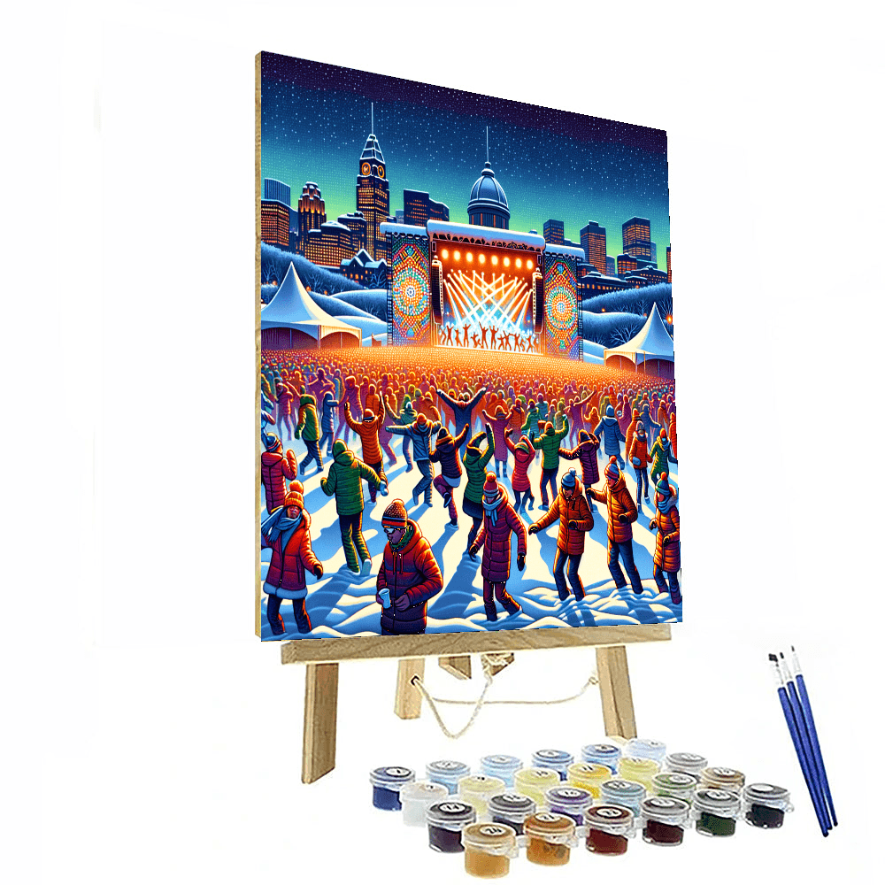 Montreal's Igloofest - Montreal, Canada Number Painting