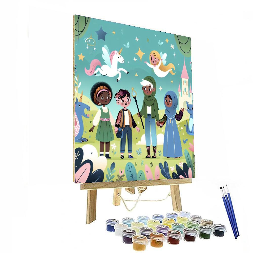 Fantasy Creature Encounter Number Painting