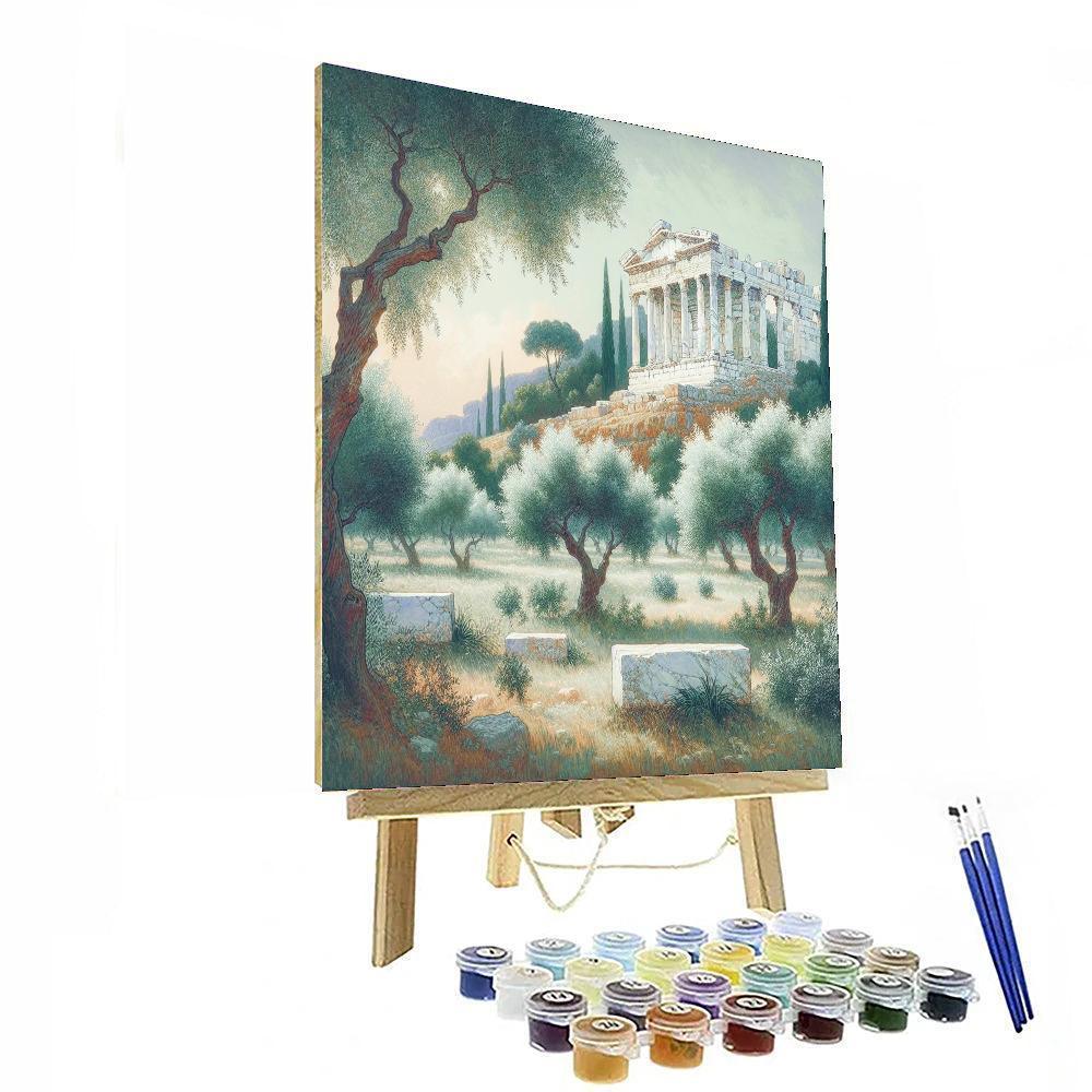 Ancient Marble Ruins Painting By Numbers Kit